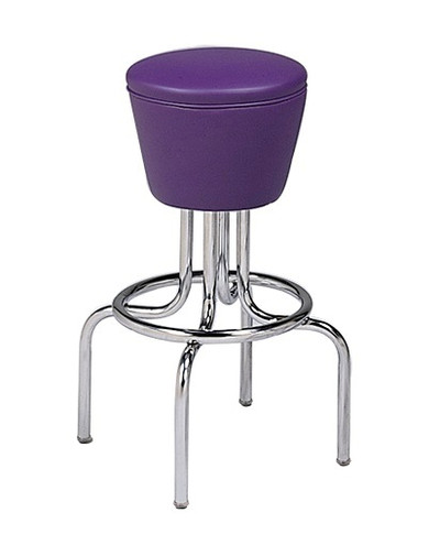 Crux Retro Swivel Bar Stool shown with Havasu Vinyl