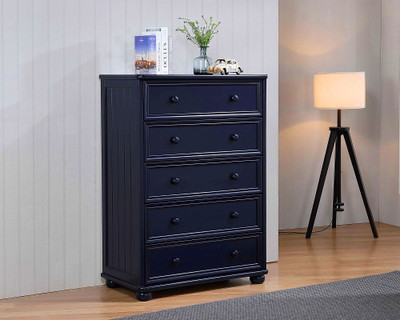 Annapolis Blue 5 Drawer Chest Room