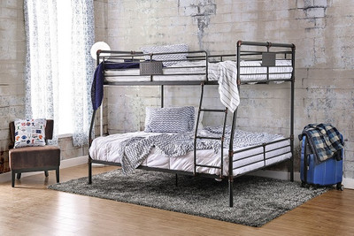 Reston Metal Full over Queen Bunk Bed Room