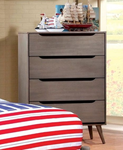 Gunnar Grey 4 Drawer Chest Room