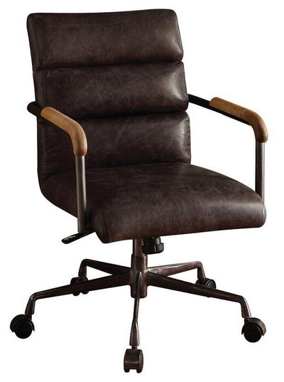 Antonio Leather Executive Office Chair Malted Ebony