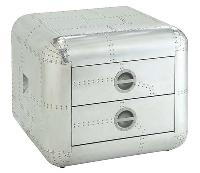 Malcolm Vintage Aluminum End Table