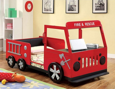 Rescuer Fire Truck Bed front view