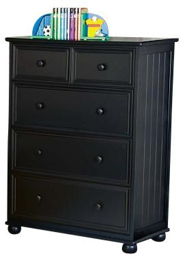 Eberhardt Black Chest of Drawers
