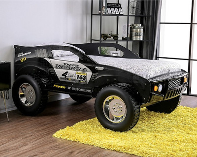 Black Hawk Car Bed Side View Headlights Off Room