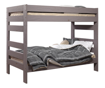 Thornhill Distressed Walnut Twin XL Wooden Bunk Beds