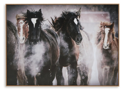 Chaseburn - Wall Art - Brown / Black / White
