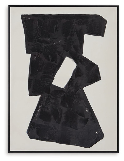 Garviery - Wall Art - Black / Cream