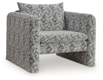 Kenbell - Accent Chair - Black / White