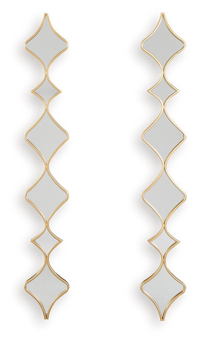 Harriswood - Accent Mirror Set (Set of 2) - Gold Finish