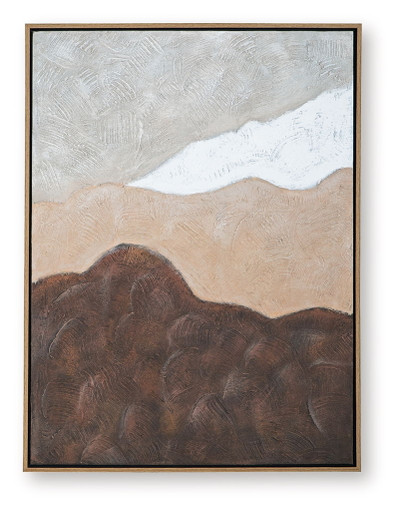 Fanthorne - Wall Art - Tan / Brown / White