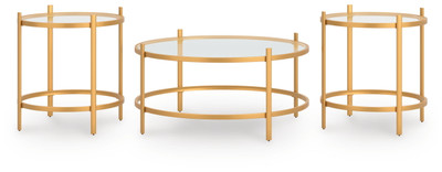 Pearlox - Occasional Table Set (Set of 3) - Gold