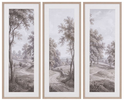 Dixonburg - Wall Art Set (Set of 3) - Taupe / Gray