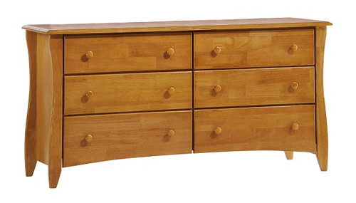 Kirkwood Oak 6 Drawer Dresser