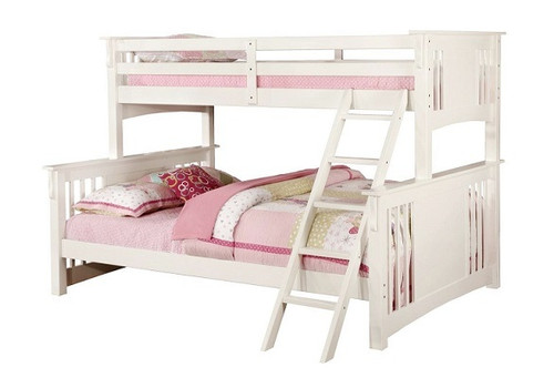 Marlie White Bunk Bed Twin over Queen