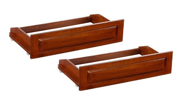 Eastwood Cherry Platform Bed Set of 2 Underbed Storage Drawers