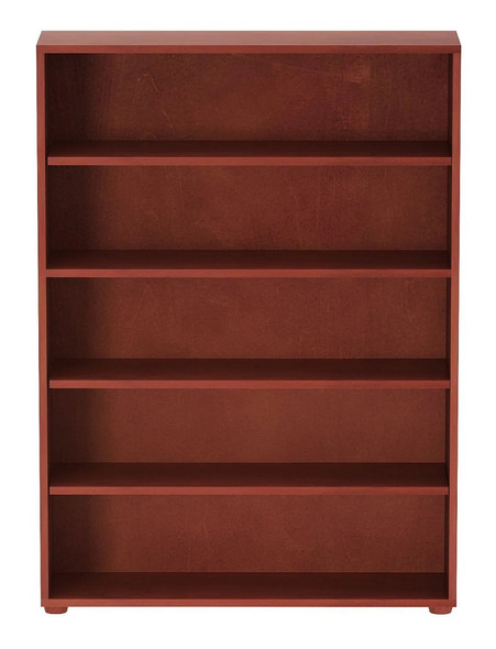 Dawson Chestnut 5 Shelf Bookcase Front View