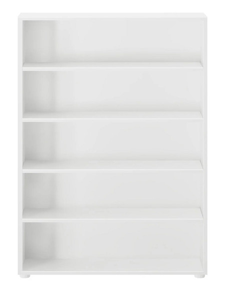 Stella White 5 Shelf Bookcase Front View