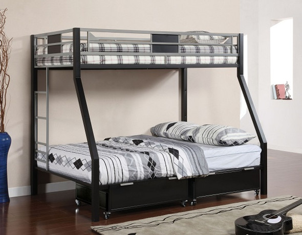 Kobe Twin over Full Metal Bunk Beds Room