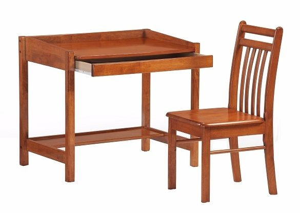 Sullivan Kids Study Desk Drawer Open Cherry Finish