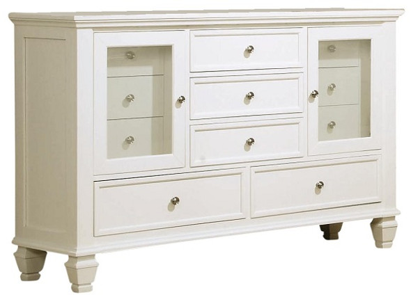 Dana Point White 11 Drawer Dresser