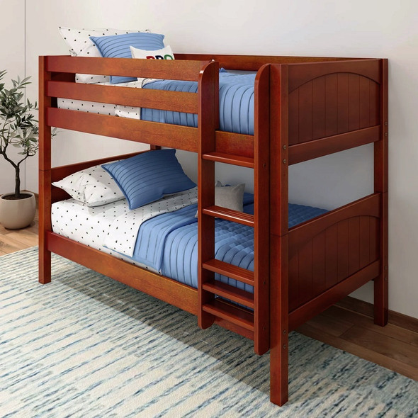 Southern Shores Chestnut Twin Low Bunk Beds Room