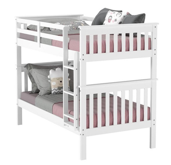 Richmond Beach Twin over Twin White Bunk Beds