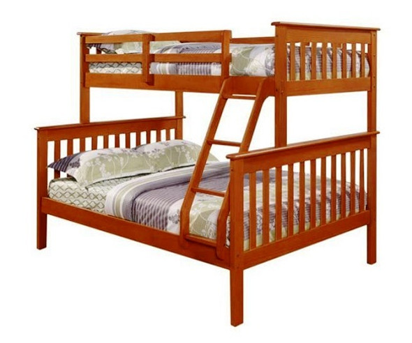 Park City Twin over Full Bunk Bed Light Espresso