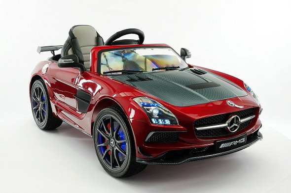 Mercedes SLS Kids Ride-On Electric Car Cherry Red