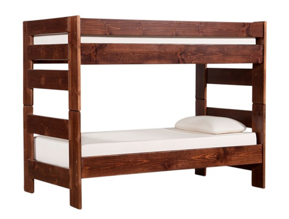 Prescott Cocoa Twin over Twin Wooden Bunk Beds