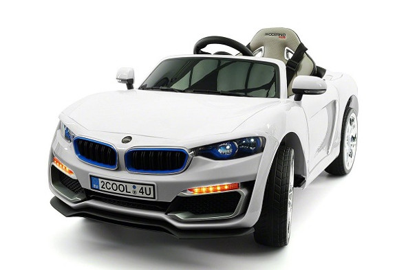 BMW Style Kids Ride-On Electric Car White