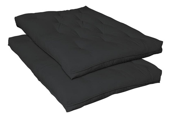 South Bank Black Full Size Futon Mattress