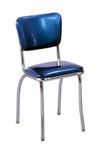 Status Retro Diner Chair shown with Deep Space Blue {olaris Sparkle Vinyl