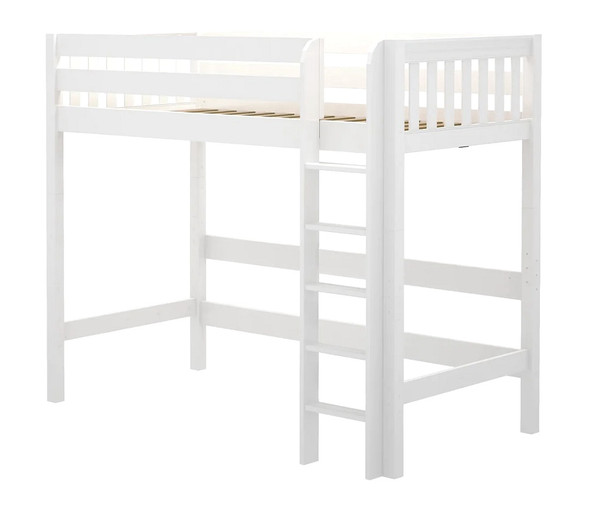 Lily White Twin XL High Loft Beds for Teens-No Mattress