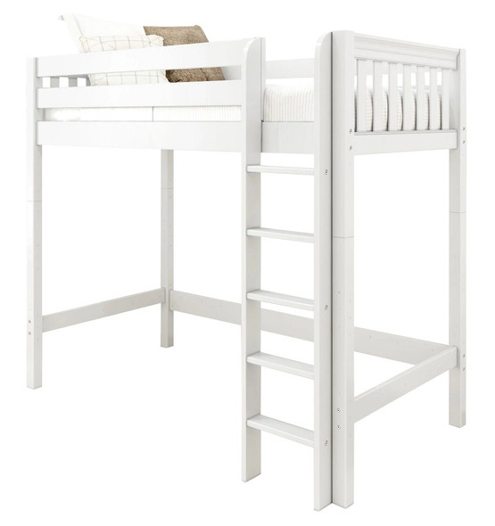 Lily White Twin XL High Loft Beds for Teens