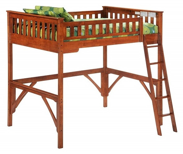 Eastwood Cherry Twin Wood Loft Bed