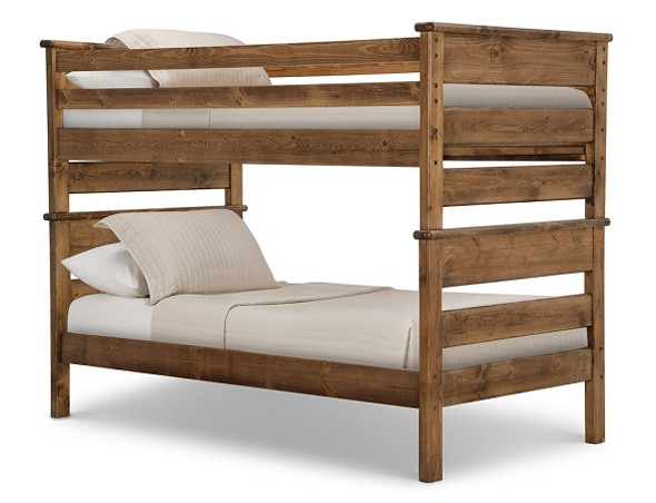McCormick Road American Chestnut Twin over Twin Bunk Beds