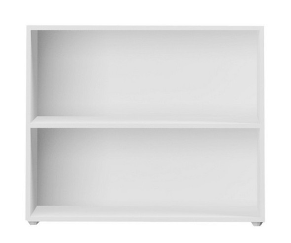 Chelsea White 3 Shelf Bookcase Front View