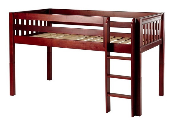 Caleb's Chestnut Twin Low Loft Bed