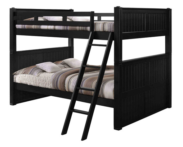 Eberhardt Black Queen over Queen Bunk Bed