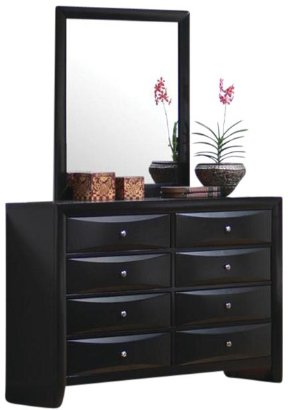 Kendall Black Mirror shown with Optional Dresser