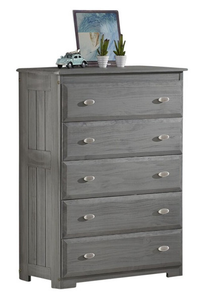 Mercer Chimney Gray 5 Drawer Chest