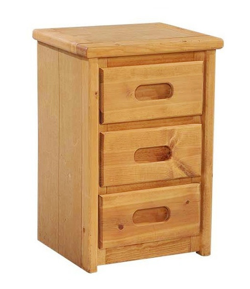 Harley Cinnamon 3 Drawer Nightstand