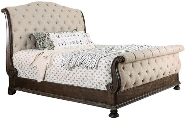 Lucinda Upholstered Sleigh Bed