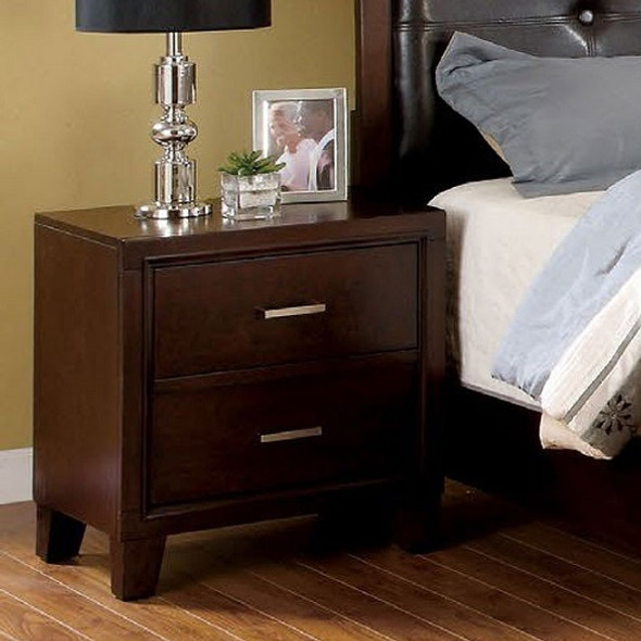 Eastern Nightstand Brown Cherry Room