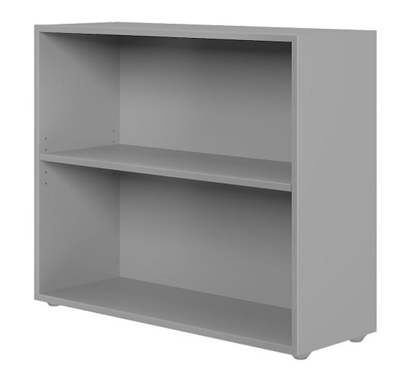 Almere Gray 3 Shelf Bookcase