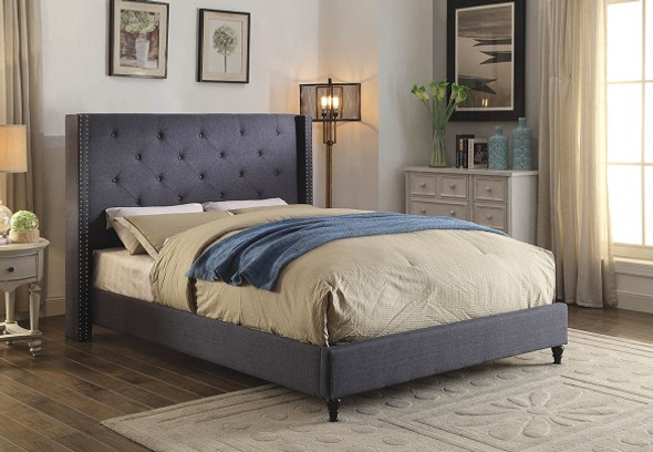 Marley Upholstered Bed Blue Room