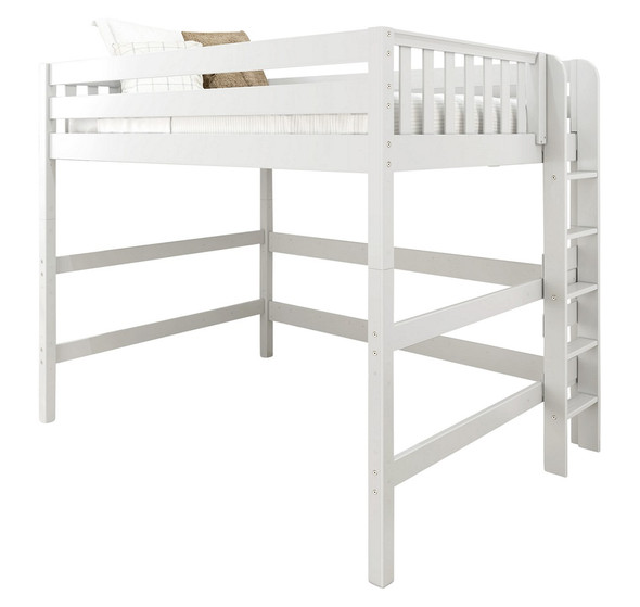 Crystal White High Queen Loft Bed