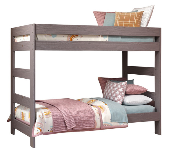 Tribeca Distressed Walnut Twin Bunk Beds