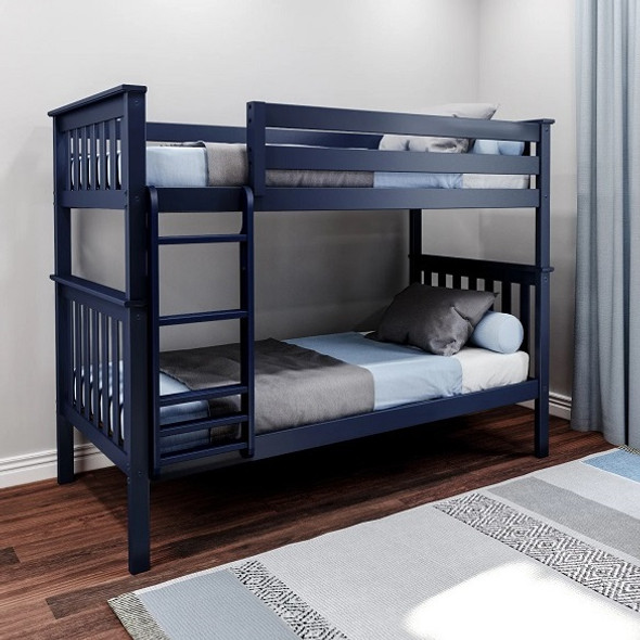 Braxton Blue Bunk Bed Twin over Twin Room